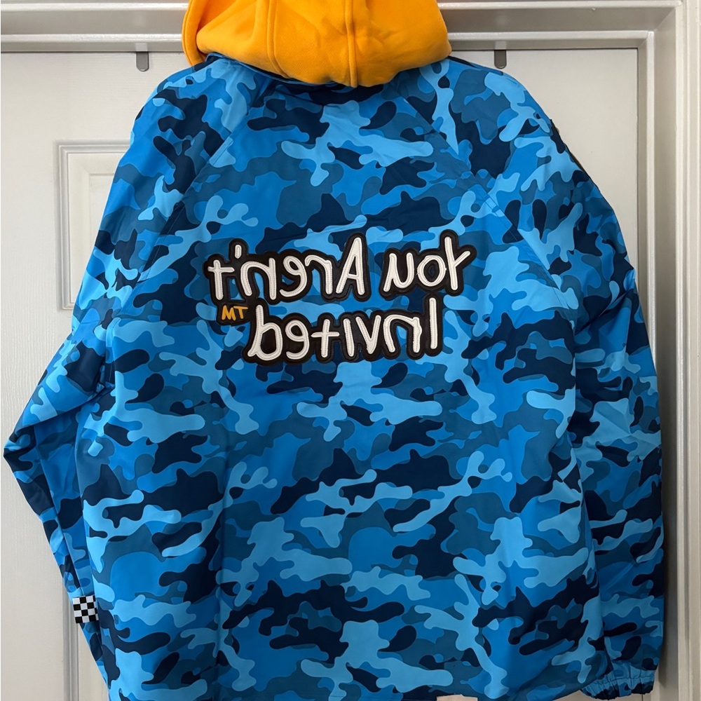 Blue Camouflage Hyde Park Jacket - Picture 2 of 3